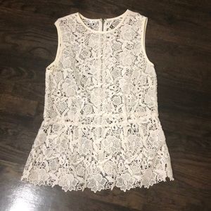 White lace top